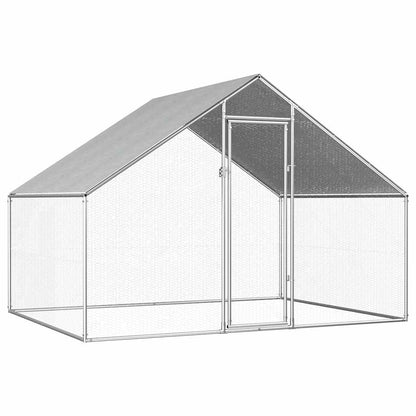 Gabbia per Polli da Esterno 2,75x2x1,92m in Acciaio Zincato