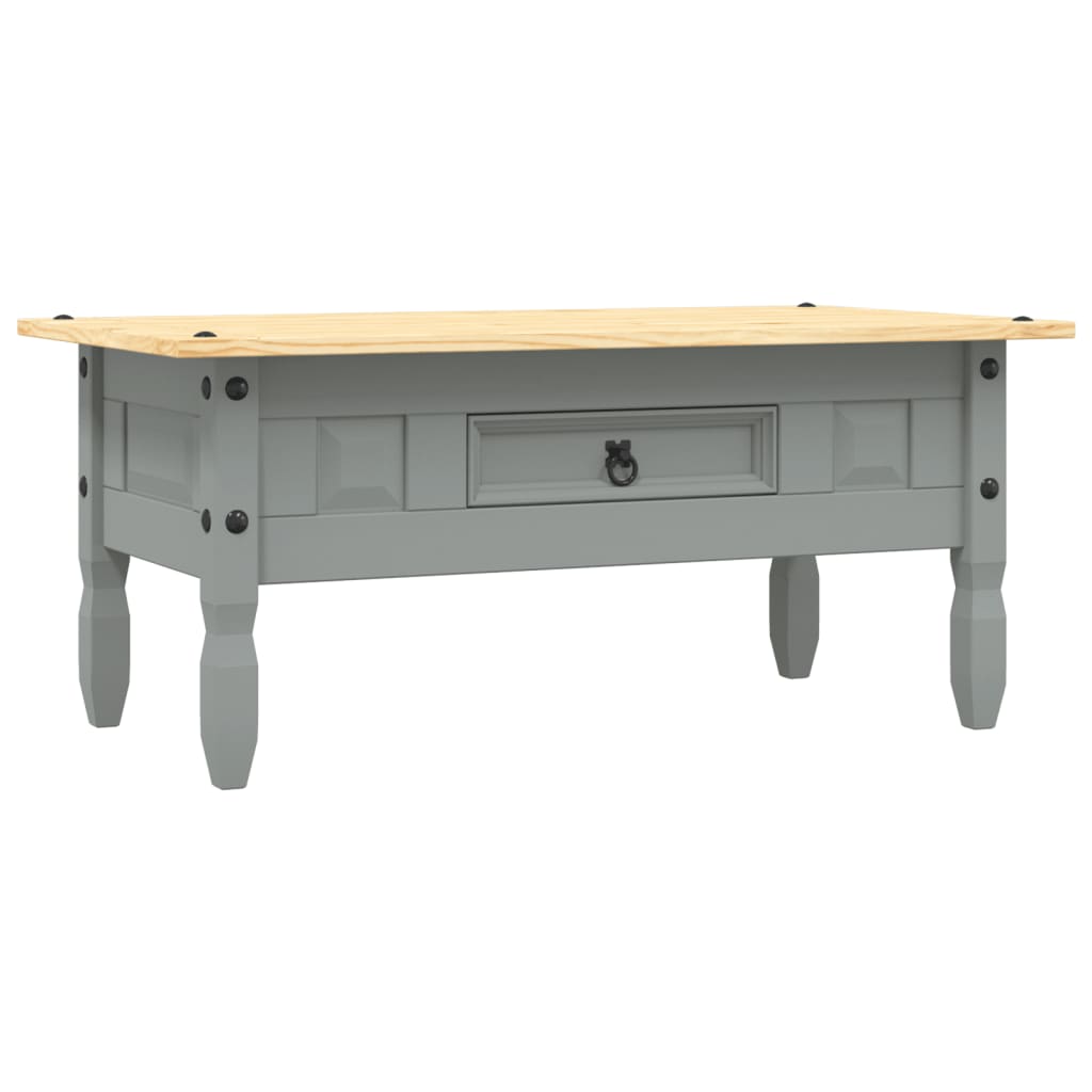 Tavolino CaffÃ© Pino Messicano Corona Range Grigio 100x55x44 cm