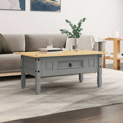 Tavolino CaffÃ© Pino Messicano Corona Range Grigio 100x55x44 cm