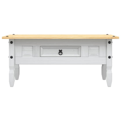 Tavolino CaffÃ© Pino Messicano Corona Range Bianco 100x55x44 cm