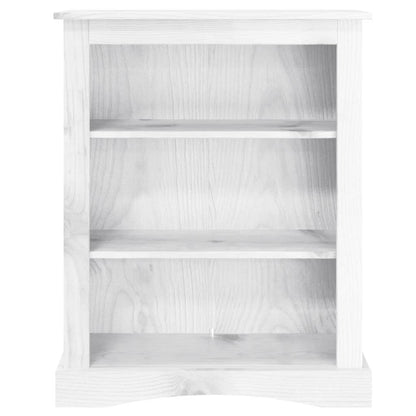 Libreria a 3 Ripiani Pino Messicano Corona Bianco 81x29x100 cm