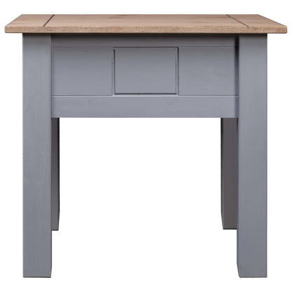 Comodino Grigio 50,5x50,5x52,5 cm in Legno di Pino Panama Range