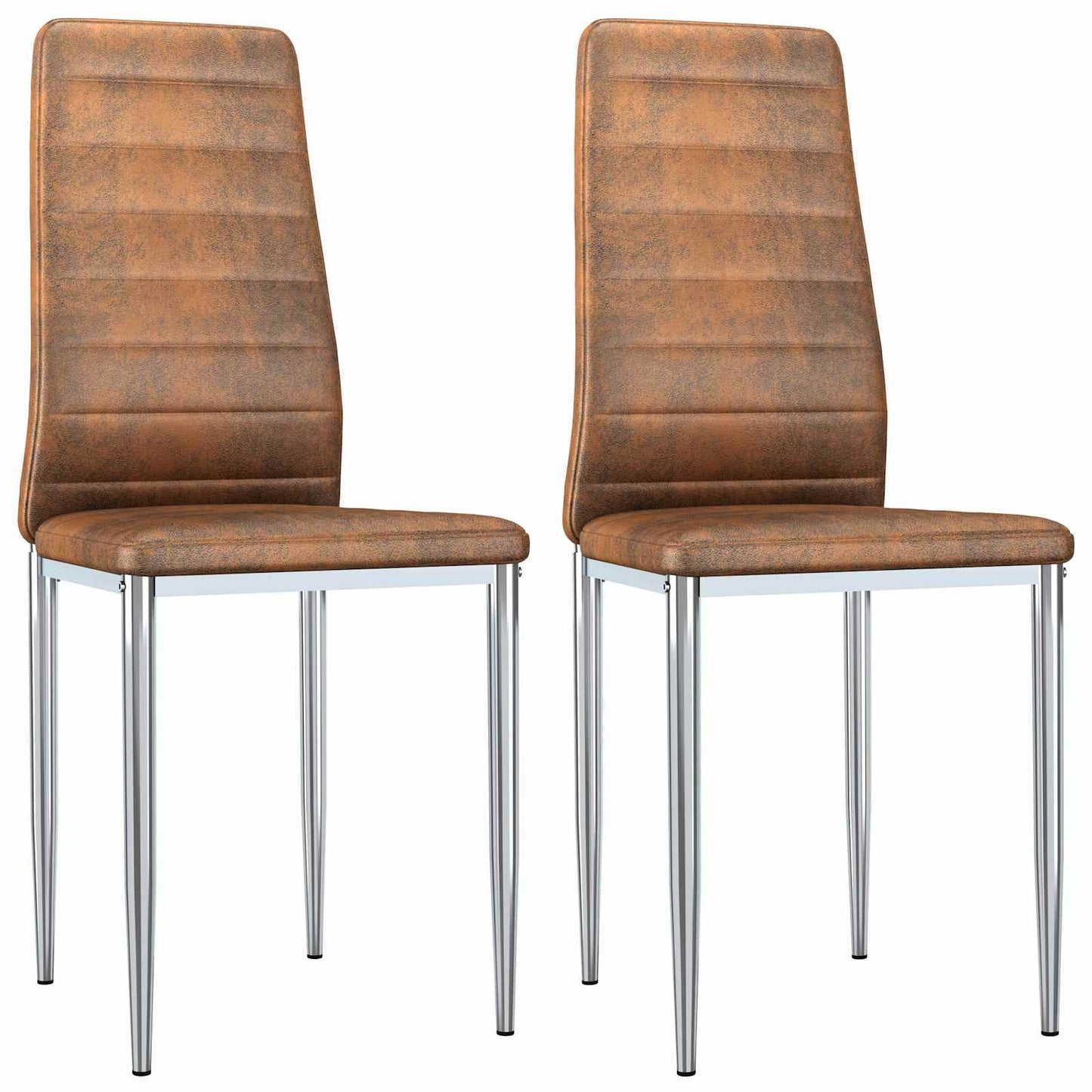 Sedie da pranzo 2 pcs Marrone 41.5 x 48 x 99 cm