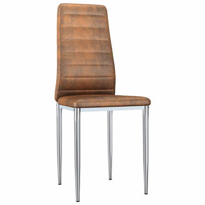 Sedie da pranzo 2 pcs Marrone 41.5 x 48 x 99 cm
