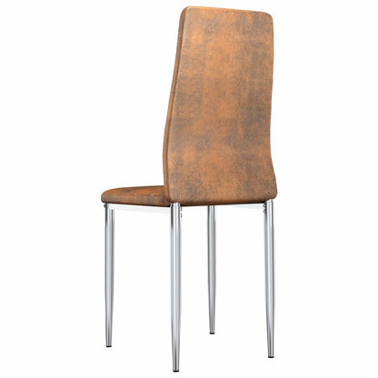 Sedie da pranzo 2 pcs Marrone 41.5 x 48 x 99 cm