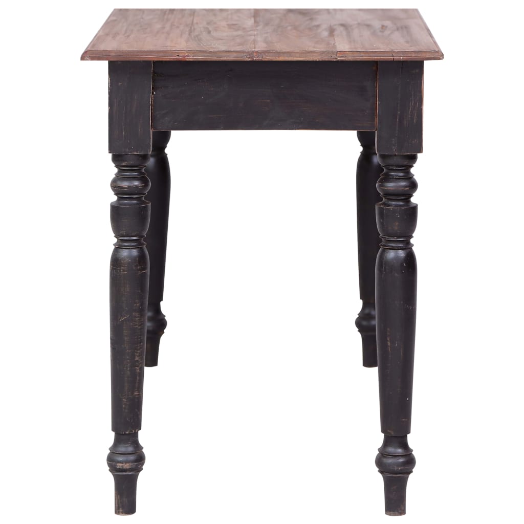 Scrivania con 3 Cassetti 117x57x75 cm Legno Massello di Mogano