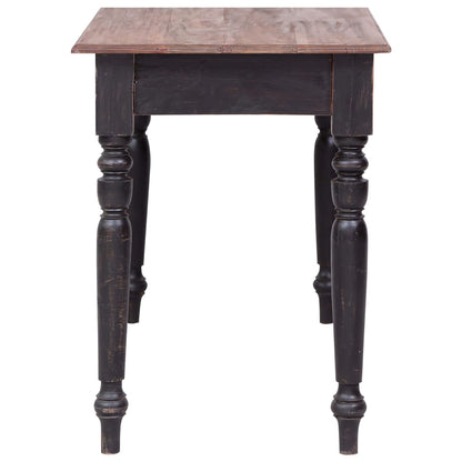 Scrivania con 3 Cassetti 117x57x75 cm Legno Massello di Mogano