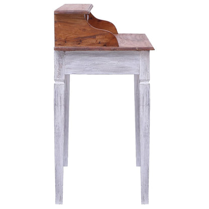 Scrivania con Cassetti 90x50x101 cm in Legno Massello di Mogano
