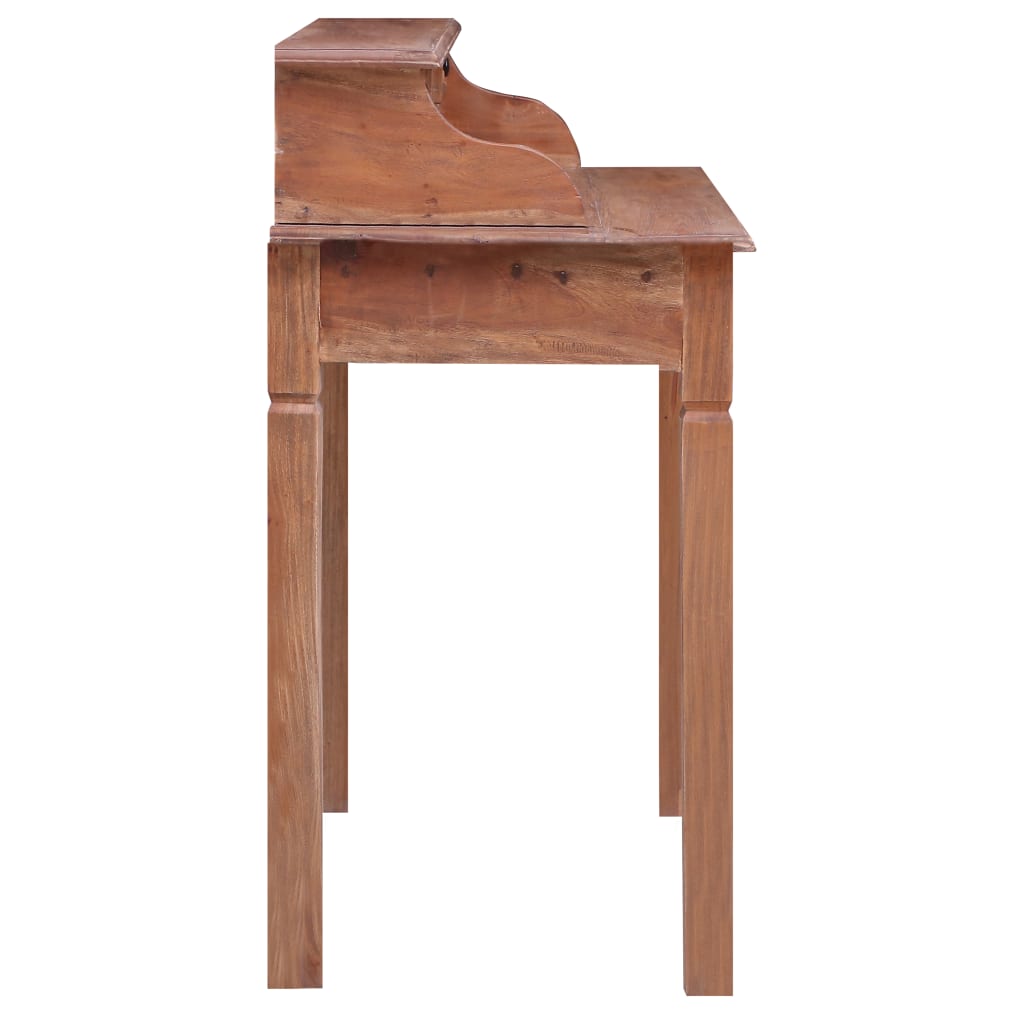 Scrivania con Cassetti 90x50x101 cm in Legno Massello di Mogano