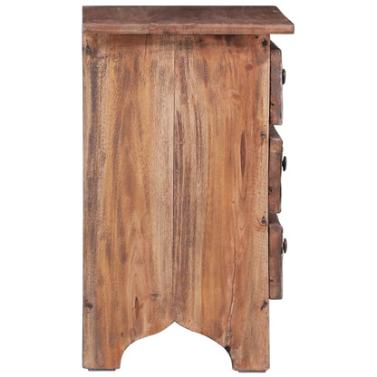Comodino 30x30x51 cm in Legno Massello di Mogano