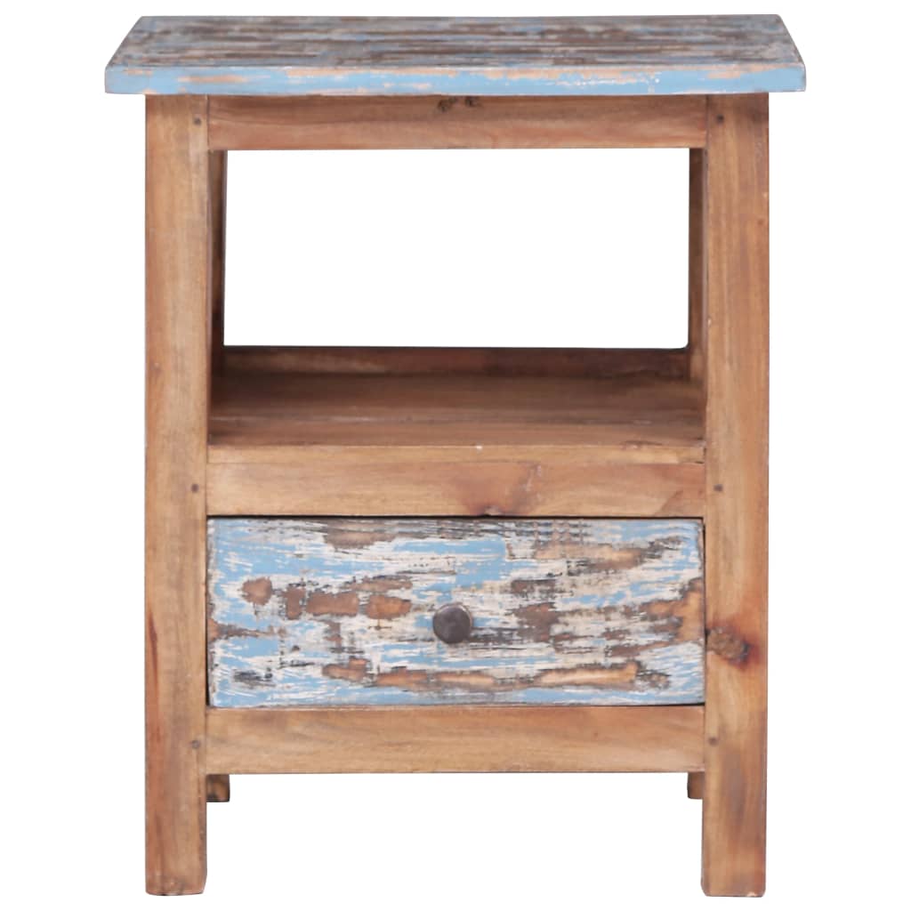 Comodino 41x30x50 cm in Legno Massello di Mogano