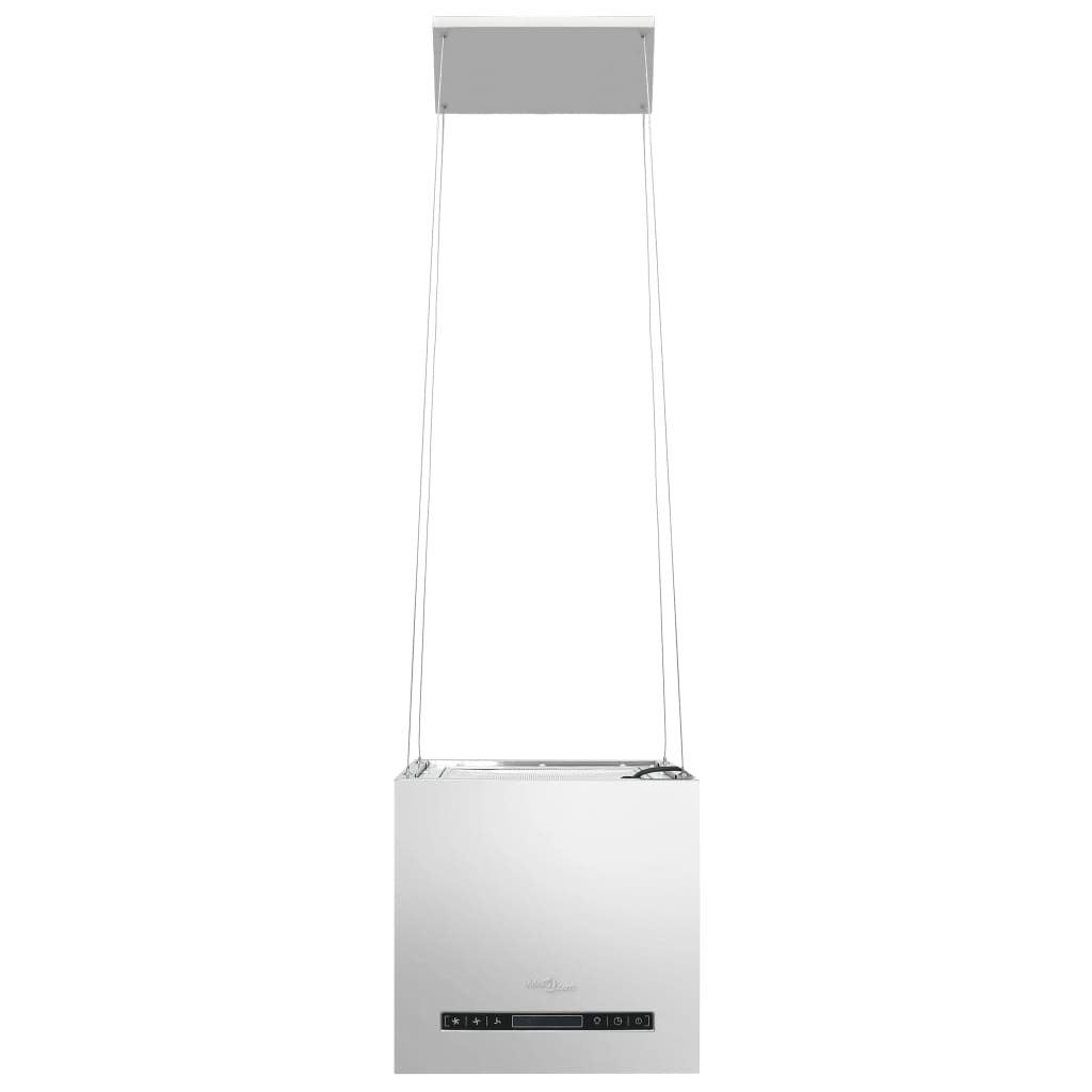 Cappa da Cucina ad Isola Sospesa LCD con Sensore 37 cm Acciaio