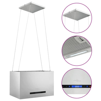 Cappa da Cucina ad Isola Sospesa LCD con Sensore 55 cm Acciaio