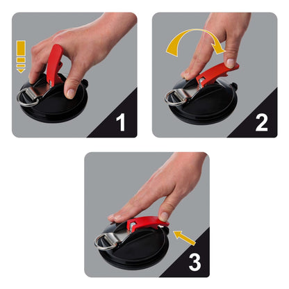 ProPlus Ventose di Fissaggio 2 pz con Anelli e 4 Ganci a S