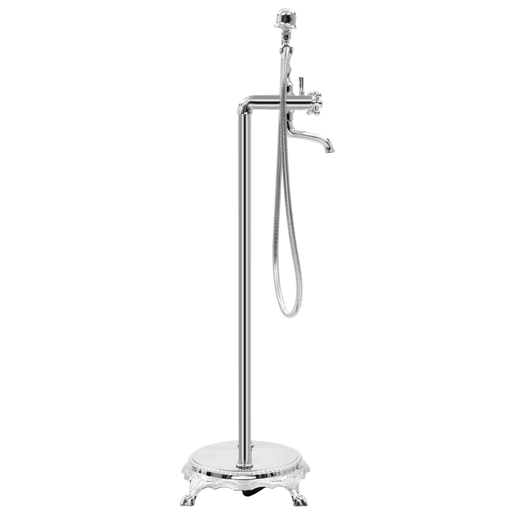 Rubinetteria a Colonna per Vasca Acciaio Inox 99,5 cm Argento