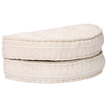 Pouf 100x20 cm in Tessuto Beige