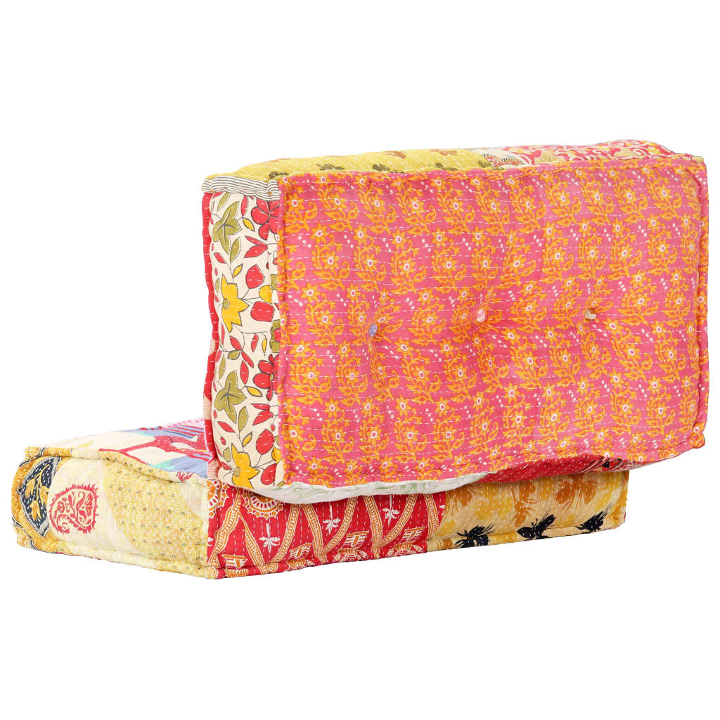 Pouf 100x100x20 cm in Tessuto Patchwork