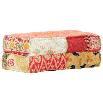 Pouf 100x100x20 cm in Tessuto Patchwork