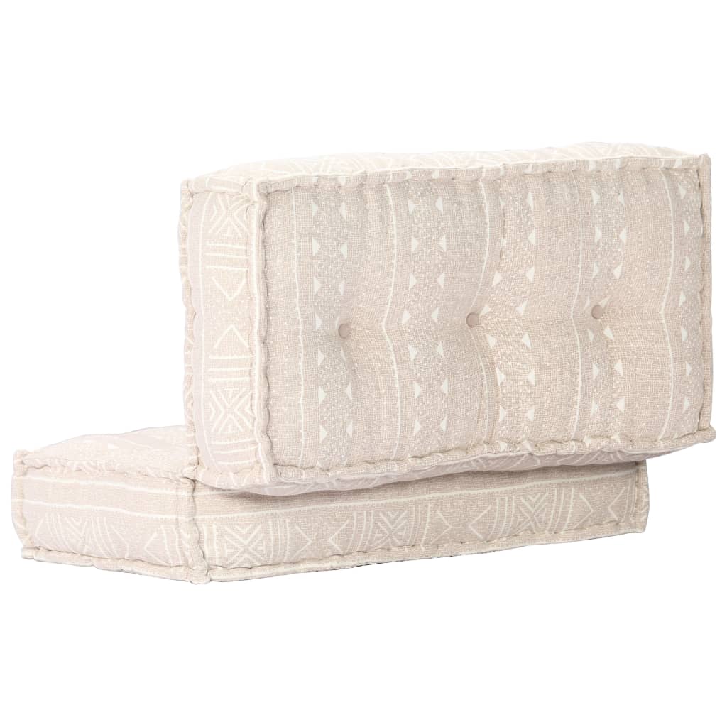 Pouf 100x100x20 cm in Tessuto Beige