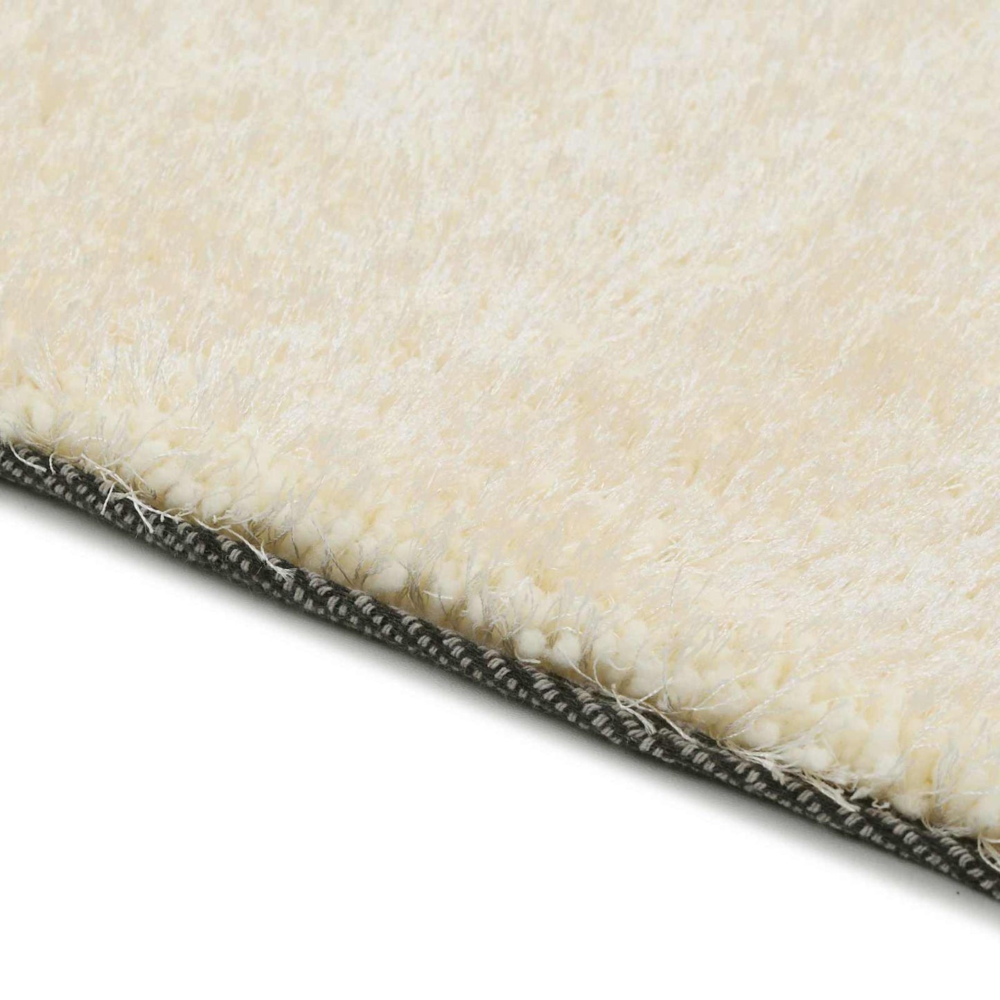 Tappeto Shaggy per Area Crema 120 x 160 cm Polietilene