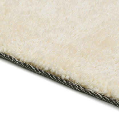 Tappeto Shaggy per Area Crema 120 x 160 cm Polietilene