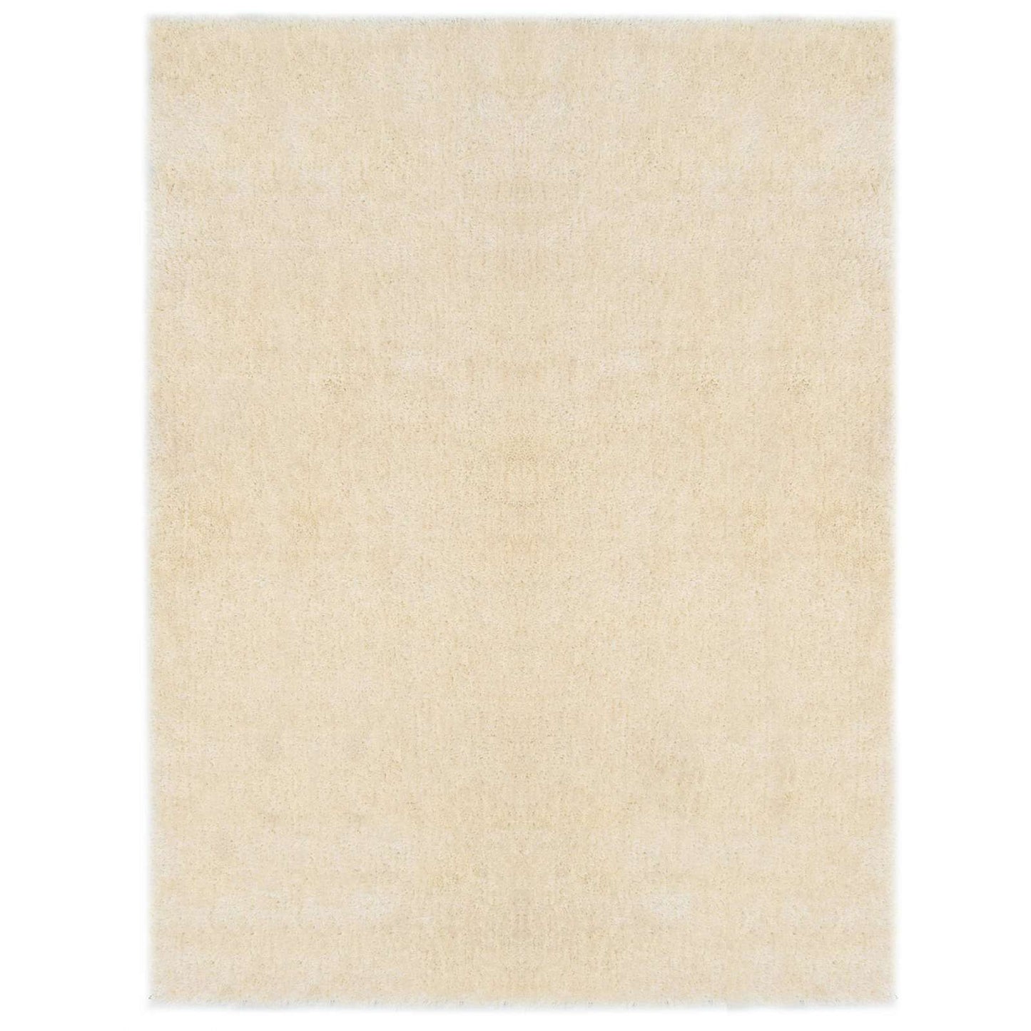 Tappeto Shaggy per Area Crema 120 x 160 cm Polietilene