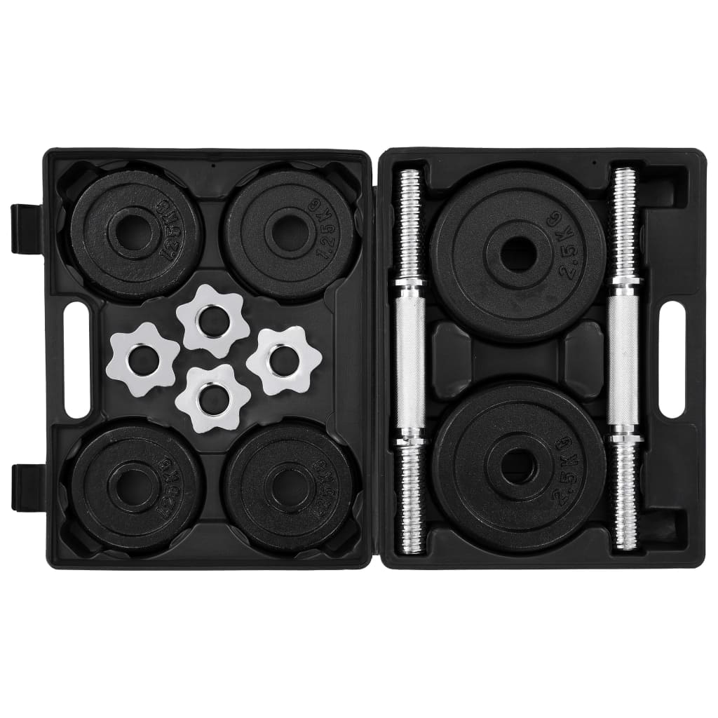 Set di Manubri 15 pz 20 kg in Ghisa