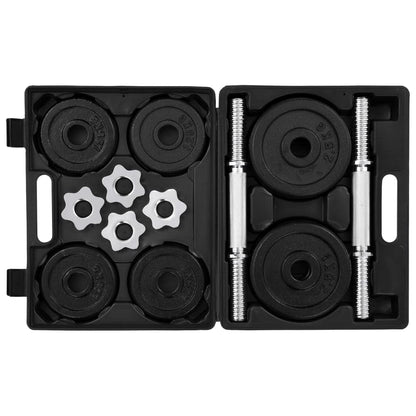 Set di Manubri 15 pz 20 kg in Ghisa