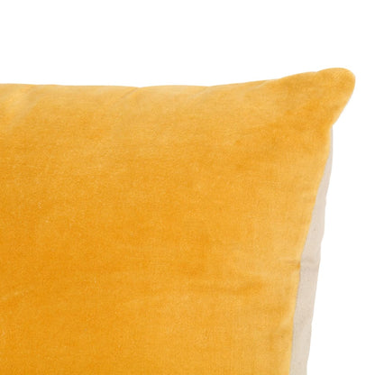 Cuscini in Velluto di Cotone 2 pz 45x45 cm Gialli