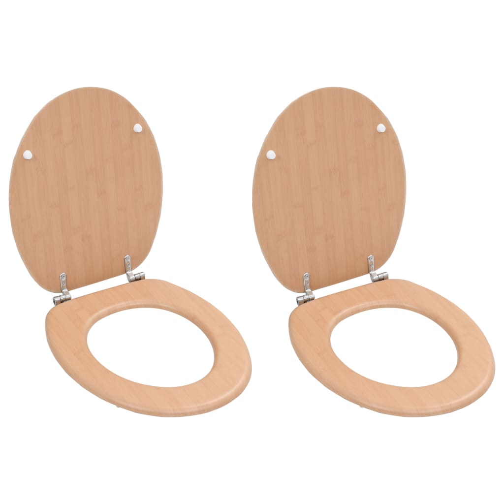 Tavolette WC con Coperchi 2 pz in MDF Design BambÃ¹