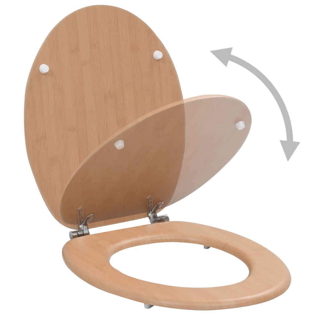 Tavolette WC con Coperchi 2 pz in MDF Design BambÃ¹
