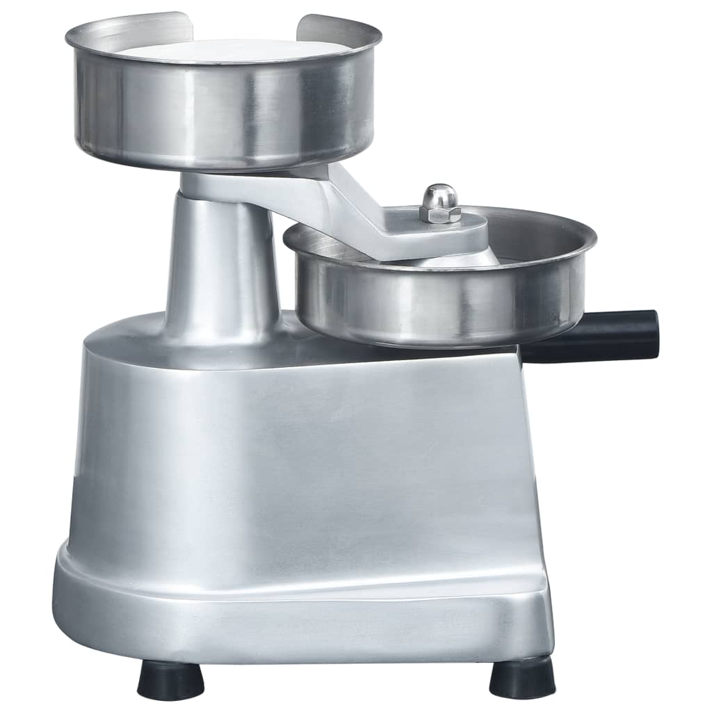 Pressa per Hamburger con 500 Fogli Carta Patty Alluminio 10 cm