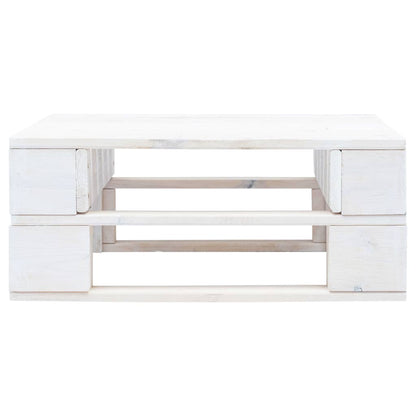 Ottomana da Giardino in Pallet in Legno Bianco