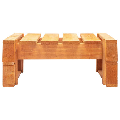 Ottomana da Giardino Pallet in Legno ambra