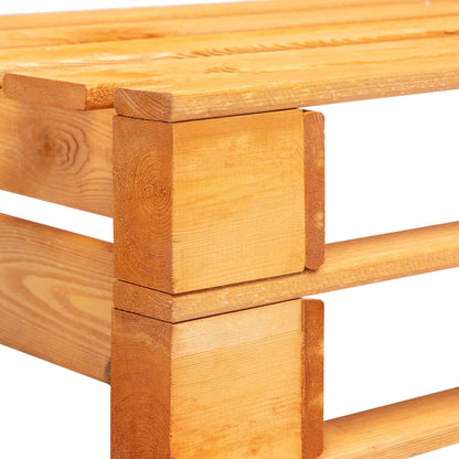 Panca da Giardino in Pallet in Legno Marrone ambra