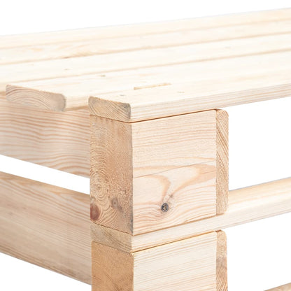 Panca Angolare da Giardino su Pallet in Legno