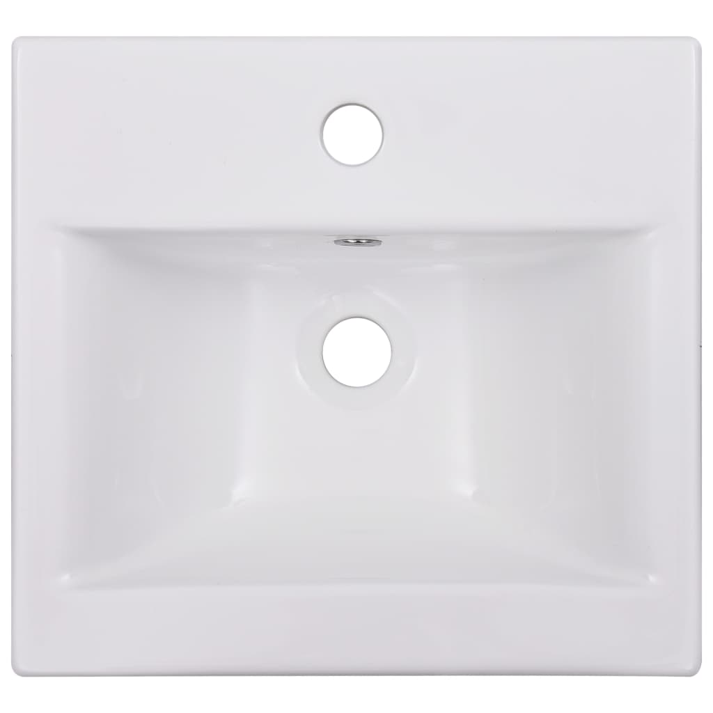 Lavabo da Incasso 42x39x18 cm in Ceramica Bianco