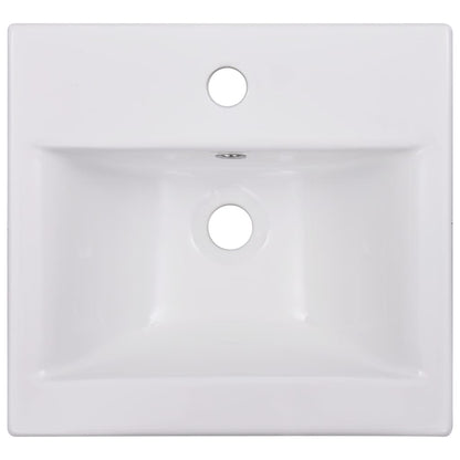 Lavabo da Incasso 42x39x18 cm in Ceramica Bianco