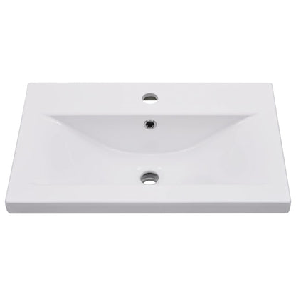 Lavabo da Incasso 61x39,5x18,5 cm in Ceramica Bianco