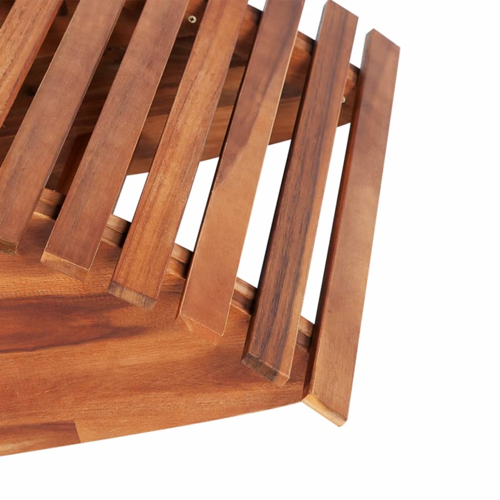 Sedia a Sdraio a Dondolo 2 pz in Legno di Acacia