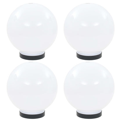 Set Lampade a LED Sferiche 4 pz 20 cm in PMMA