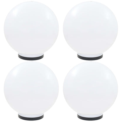 Set Lampade a LED Sferiche 4 pz 40 cm in PMMA