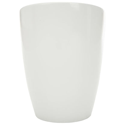 Sgabello con Contenitore Bianco e Rosso Vino Similpelle