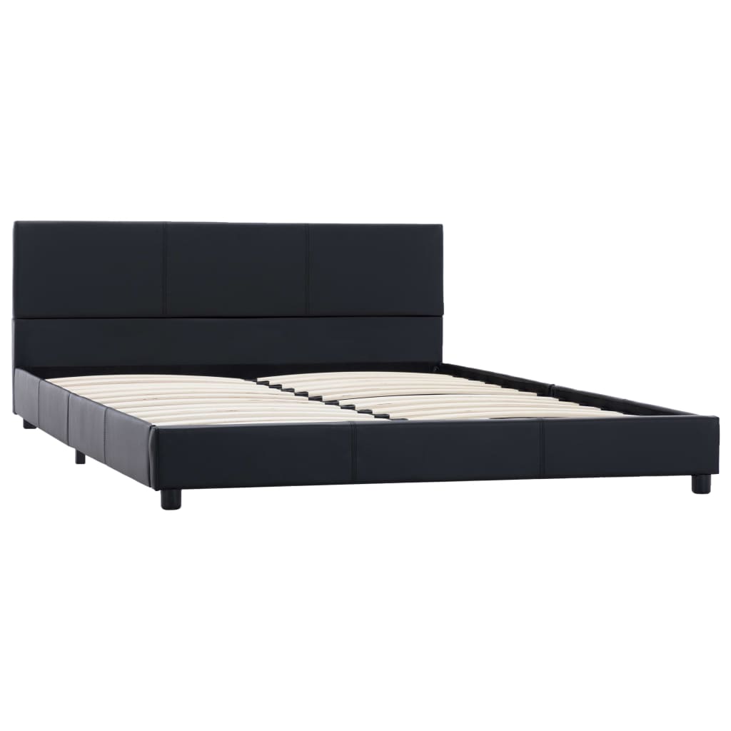 Giroletto Nero in Similpelle 160x200 cm