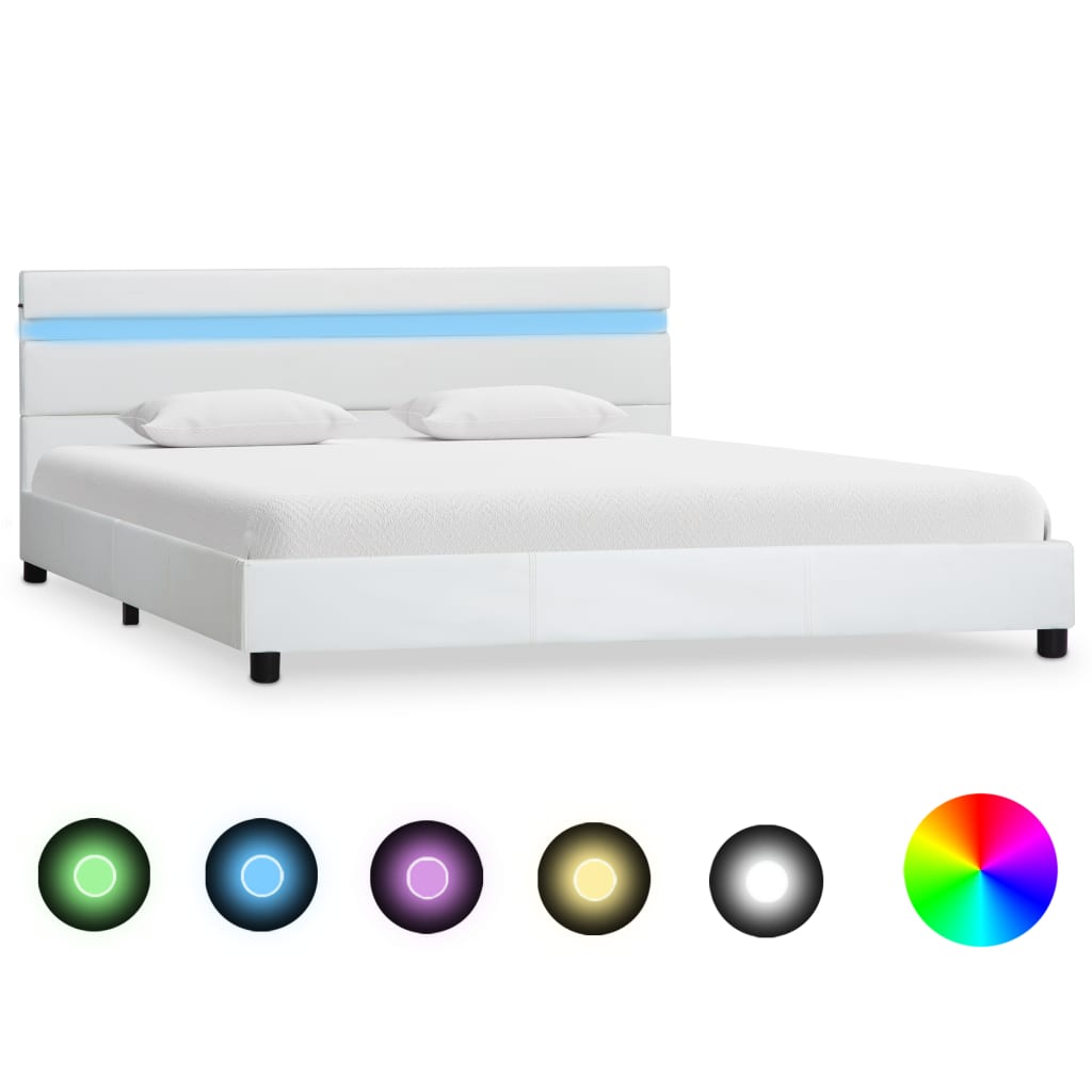 Giroletto con LED Bianco in Similpelle 120x200 cm