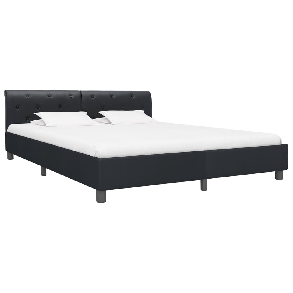 Giroletto Nero in Similpelle 180x200 cm