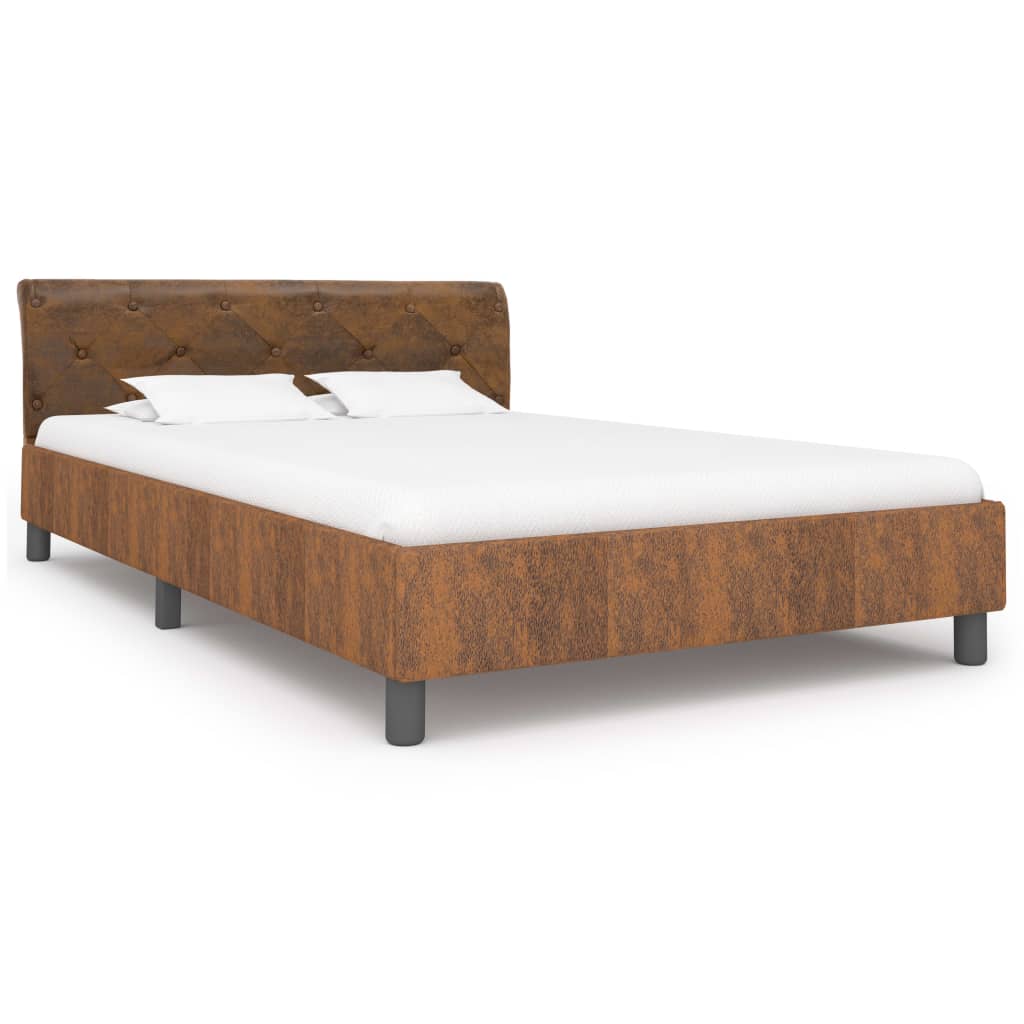 Giroletto Marrone in Similpelle Scamosciata 140x200 cm