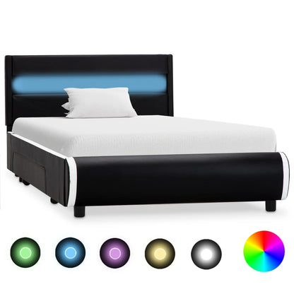 Giroletto con LED Nero in Similpelle 100x200 cm