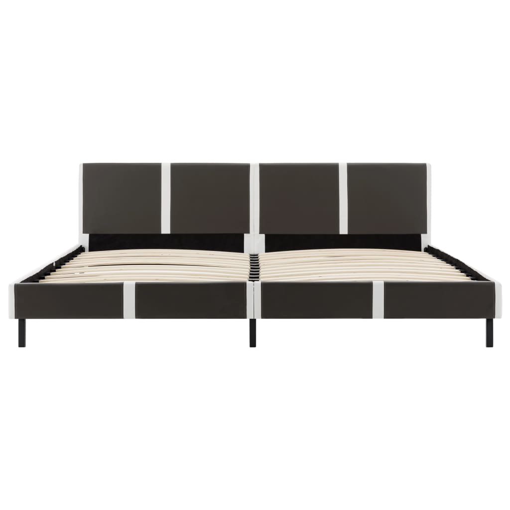 Letto con Materasso Memory Foam in Similpelle 180x200 cm