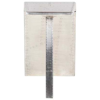 Scrivania Aviator Argento 112x50x76 cm Metallo